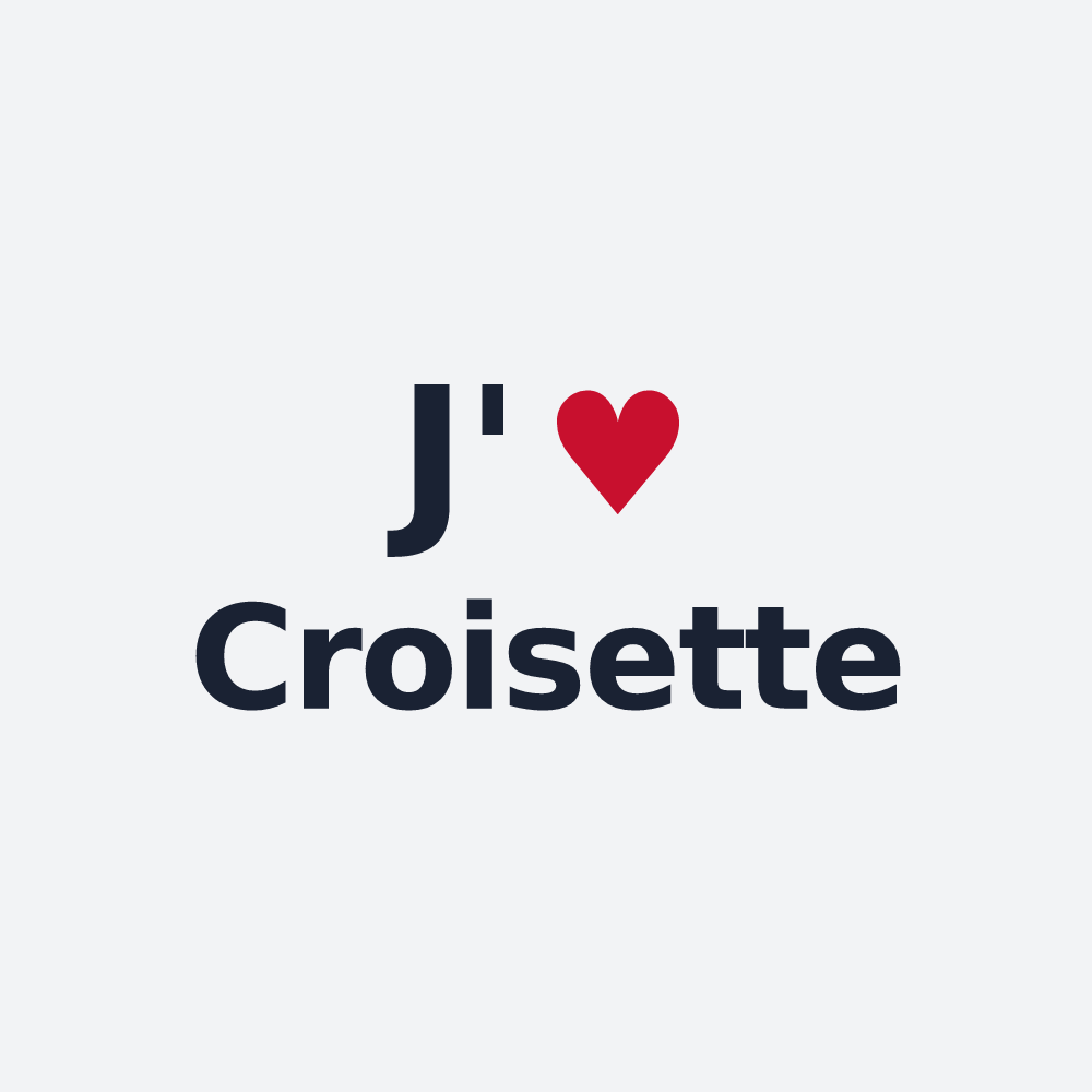 Poster personnalisé Croisette — design J'aime Croisette