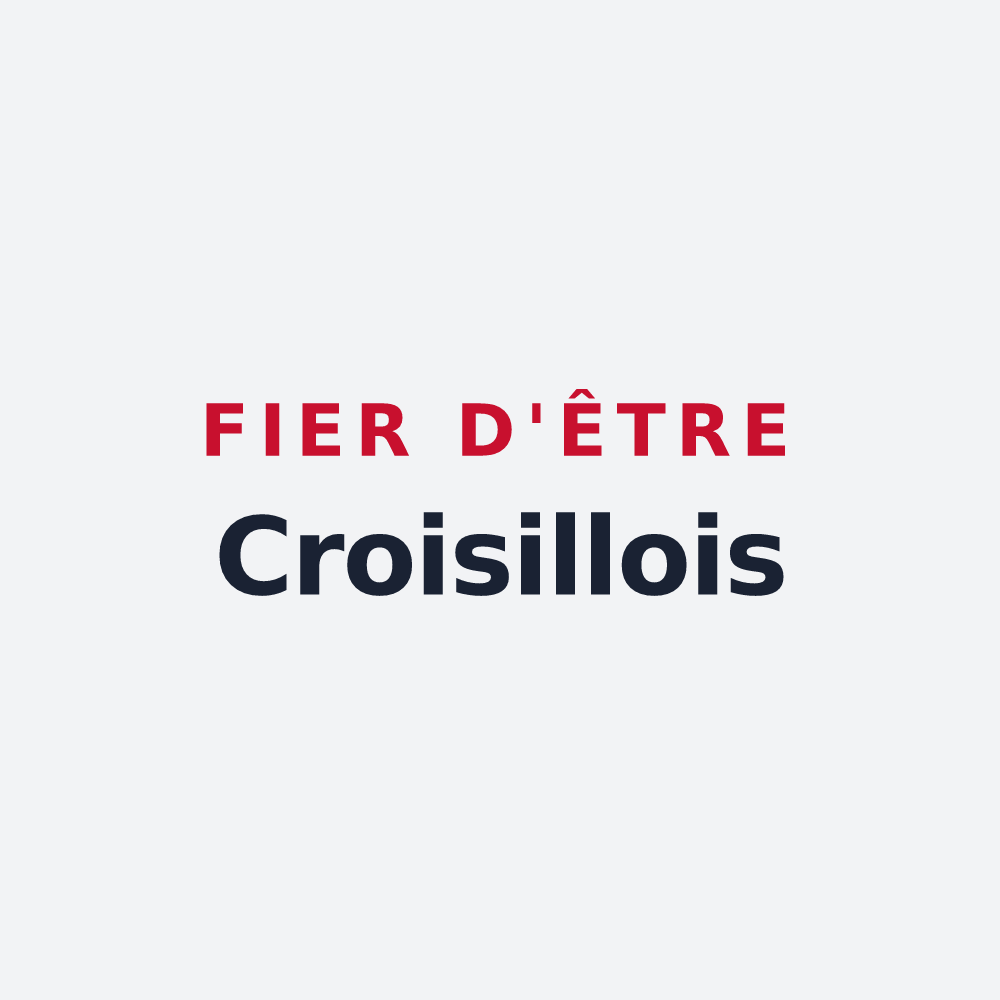 Poster « Fier d'être Croisillois » — design pour Croisilles