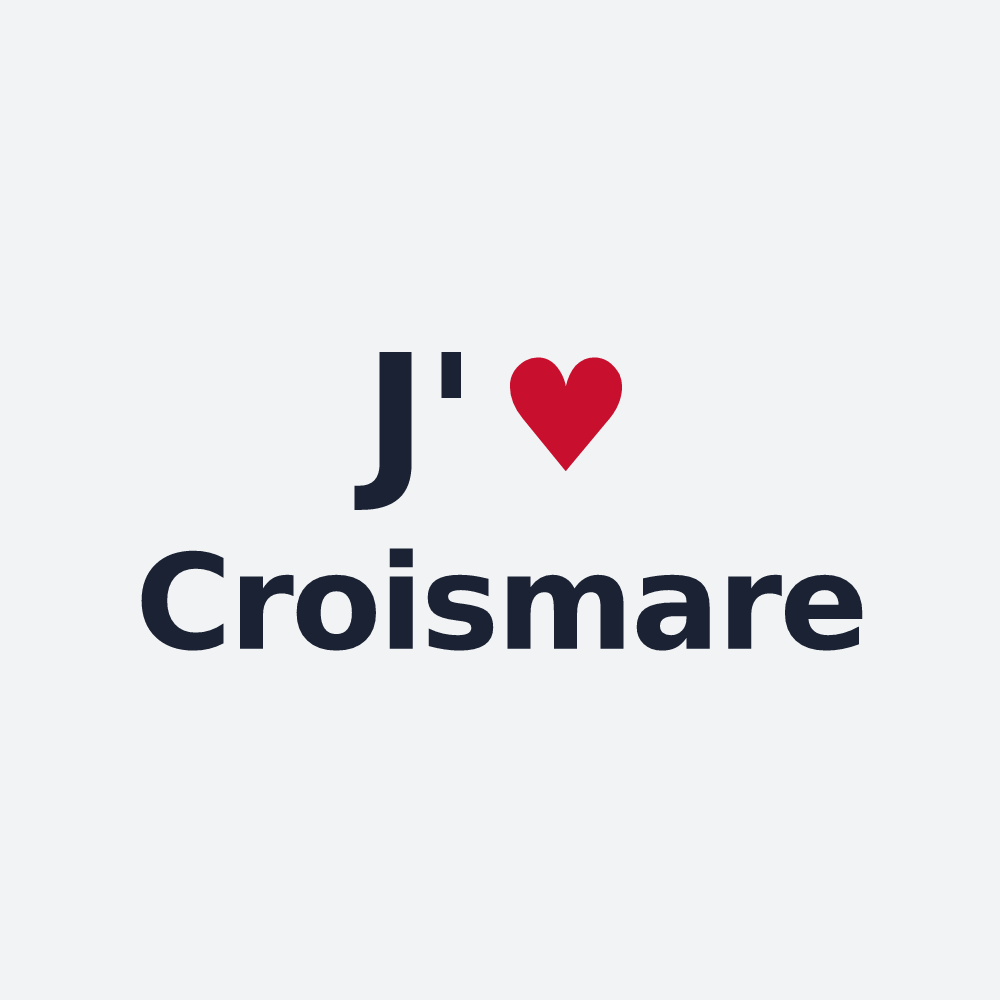 Poster personnalisé Croismare — design J'aime Croismare
