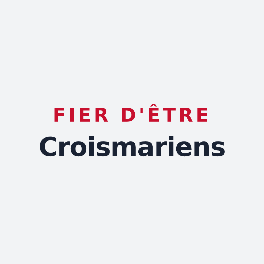 Poster « Fier d'être Croismariens » — design pour Croismare