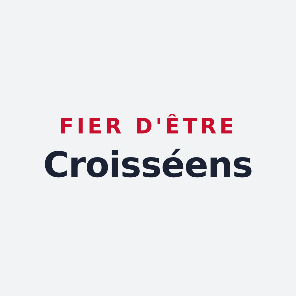 Poster « Fier d'être Croisséens » — design pour Croissy-Beaubourg