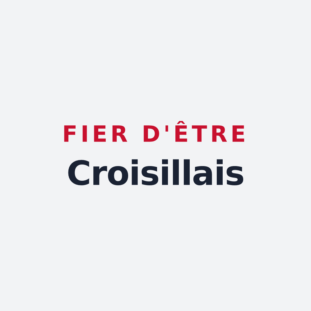 Poster « Fier d'être Croisillais » — design pour Croisy-sur-Andelle