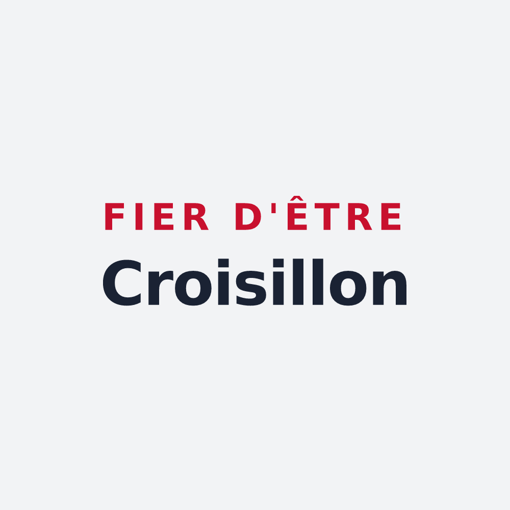 Poster « Fier d'être Croisillon » — design pour Croisy-sur-Eure