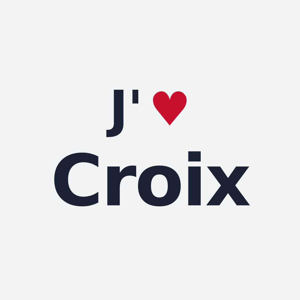 Poster personnalisé Croix — design J'aime Croix