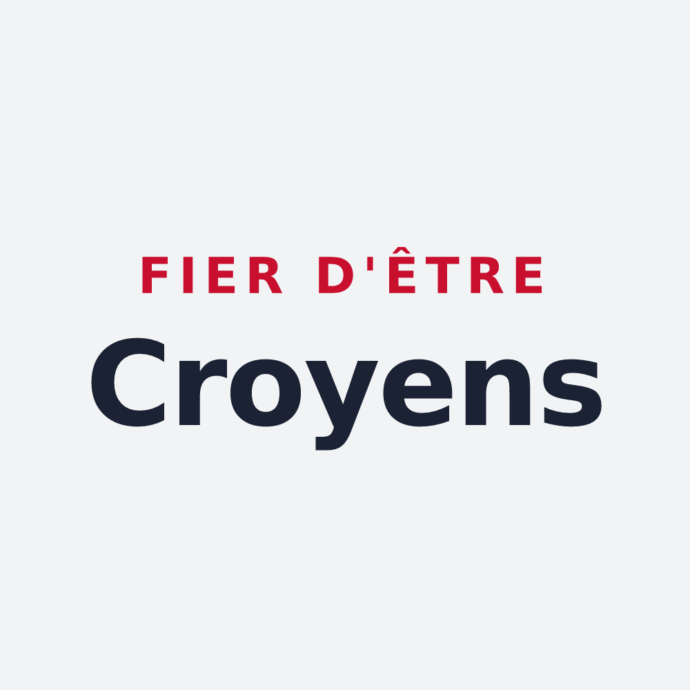 Poster « Fier d'être Croyens » — design pour Croix