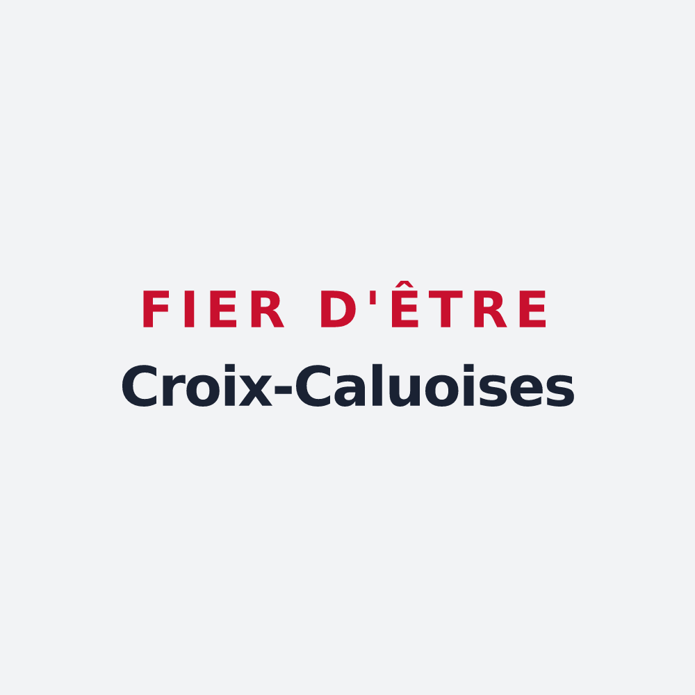 Poster « Fier d'être Croix-Caluoises » — design pour Croix-Caluyau