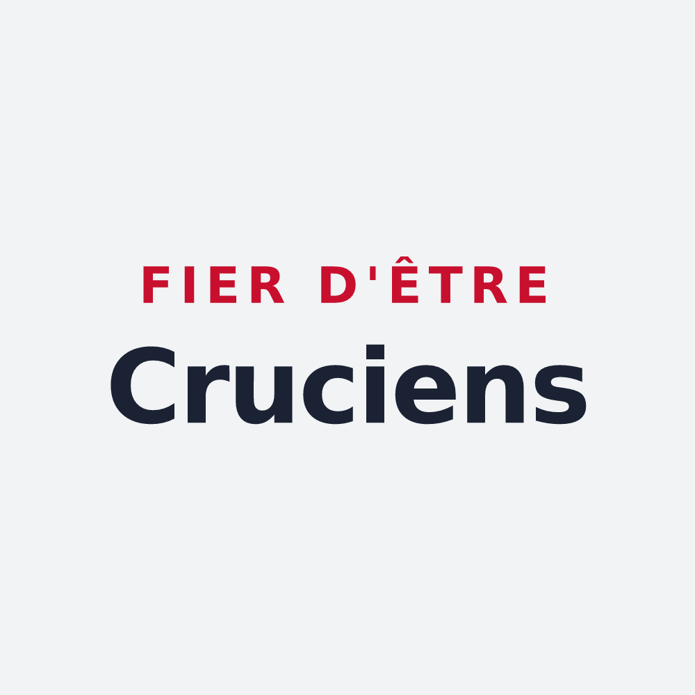 Poster « Fier d'être Cruciens » — design pour Croix-en-Ternois
