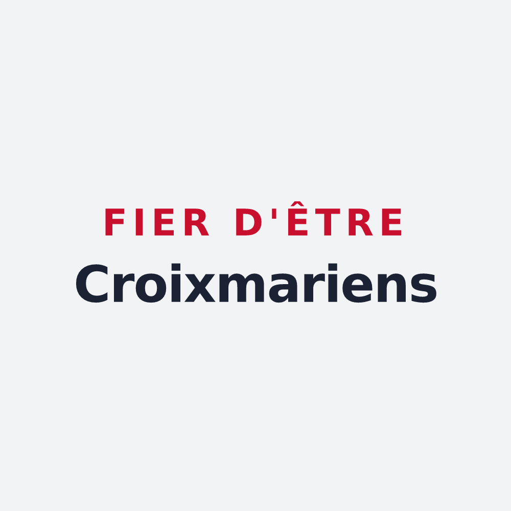 Poster « Fier d'être Croixmariens » — design pour Croix-Mare
