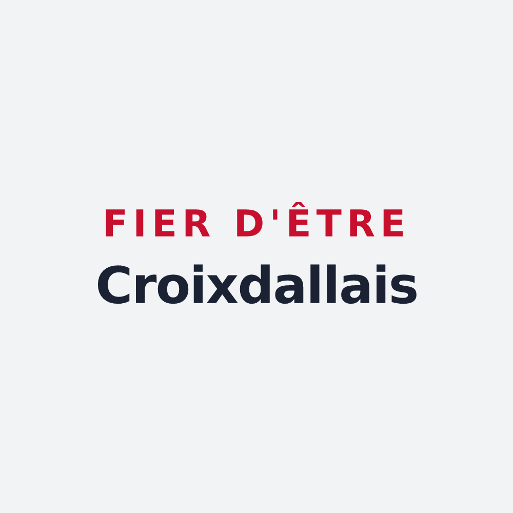 Poster « Fier d'être Croixdallais » — design pour Croixdalle