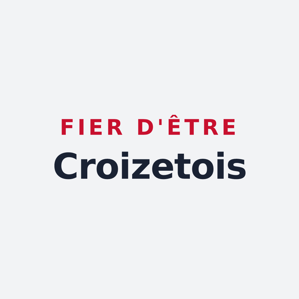 Poster « Fier d'être Croizetois » — design pour Croizet-sur-Gand