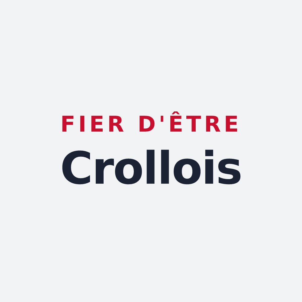 Poster « Fier d'être Crollois » — design pour Crolles