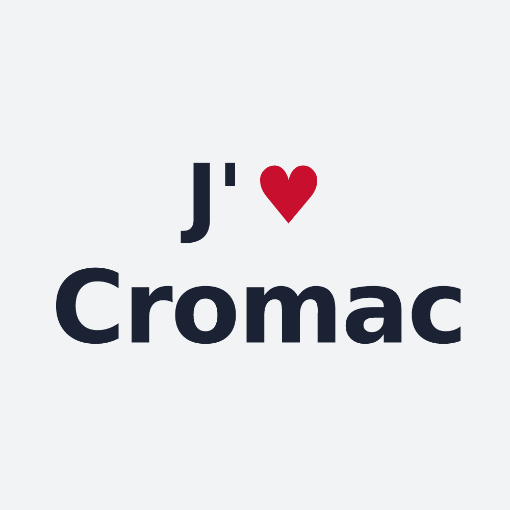 Poster personnalisé Cromac — design J'aime Cromac