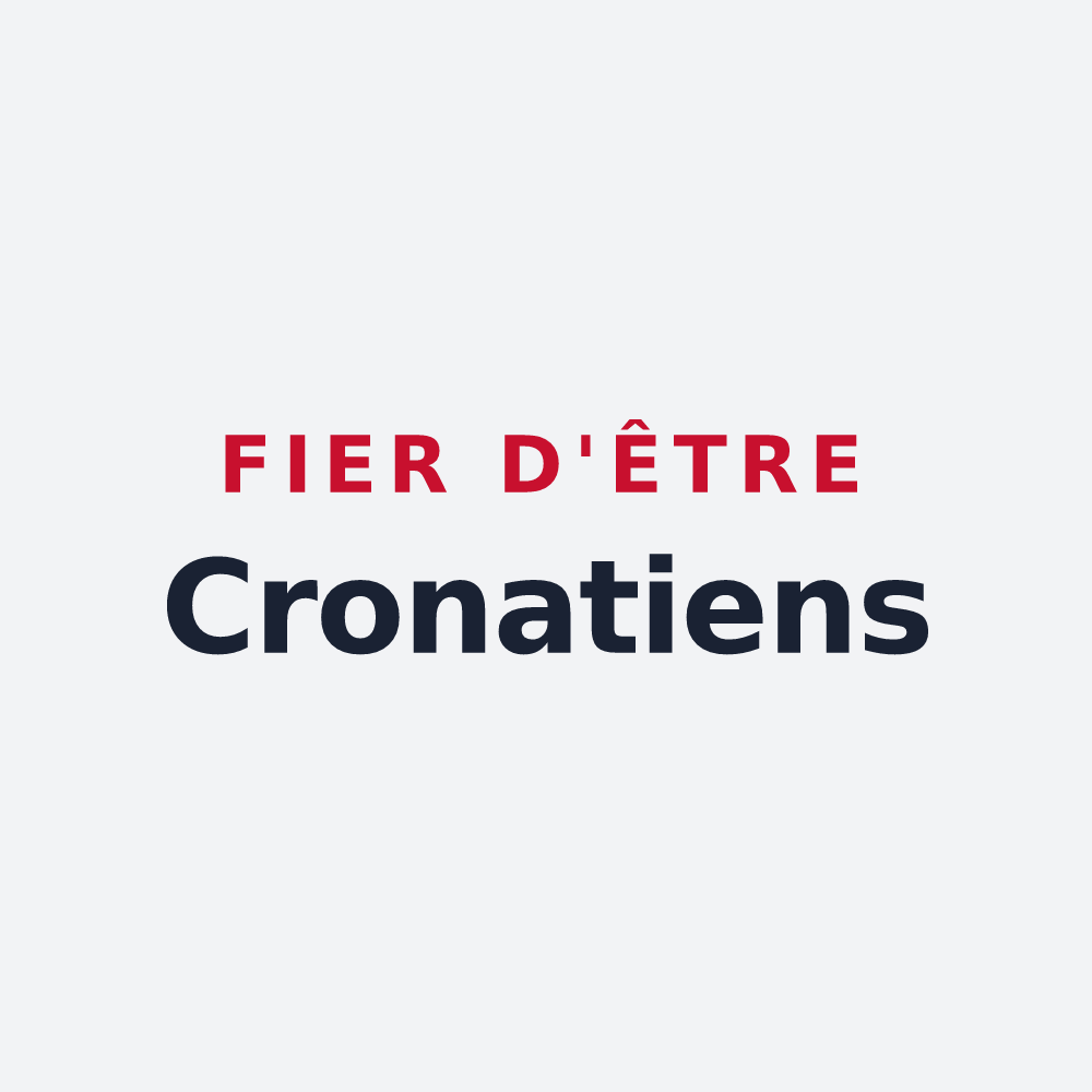 Poster « Fier d'être Cronatiens » — design pour Cronat