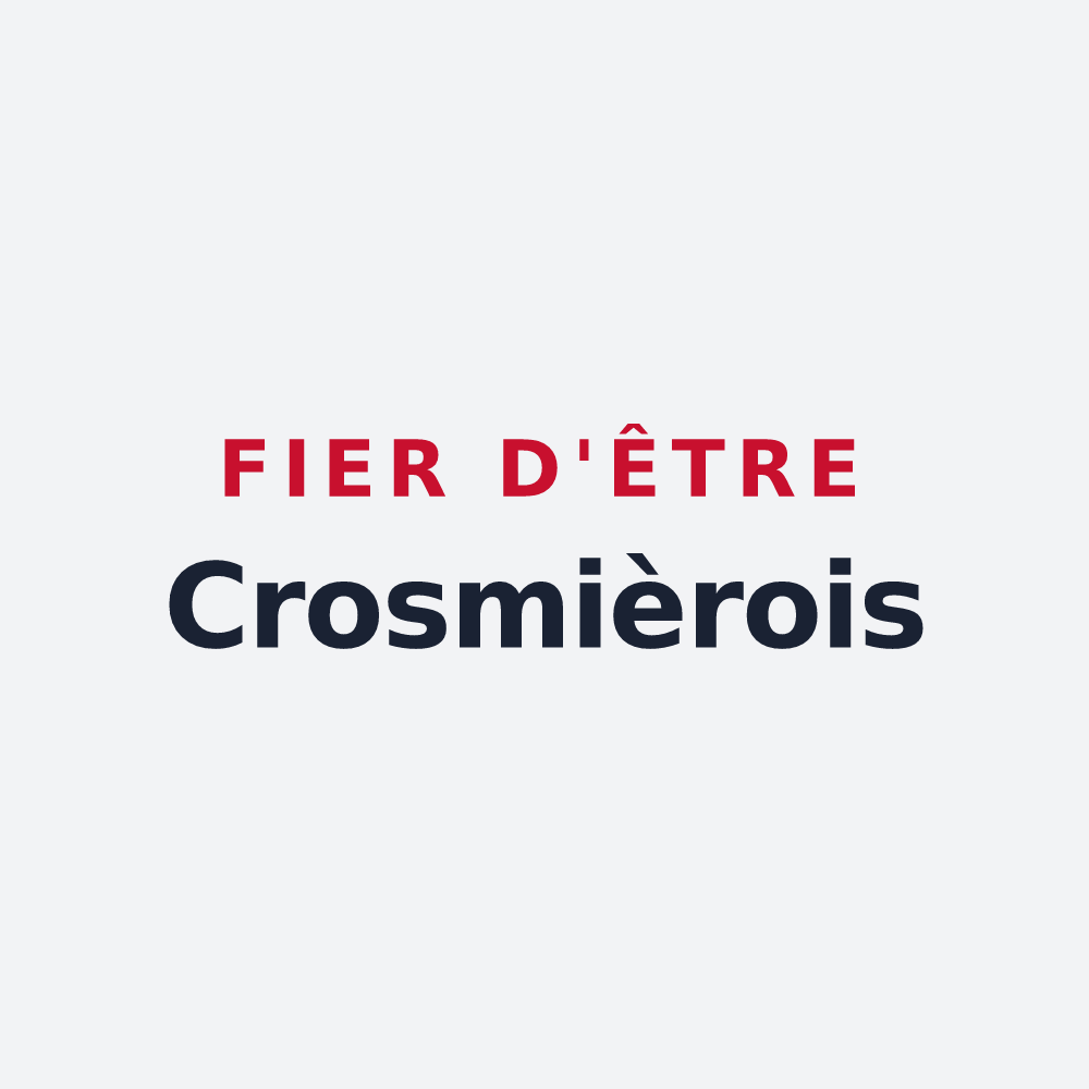 Poster « Fier d'être Crosmièrois » — design pour Crosmières