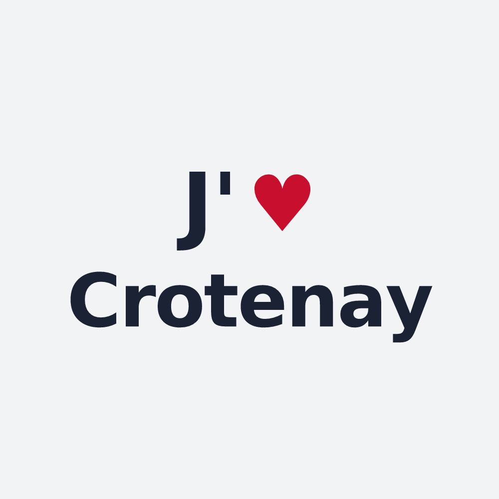 Poster personnalisé Crotenay — design J'aime Crotenay