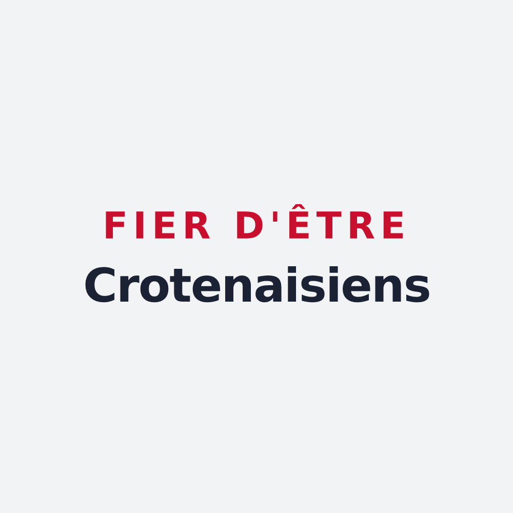 Poster « Fier d'être Crotenaisiens » — design pour Crotenay