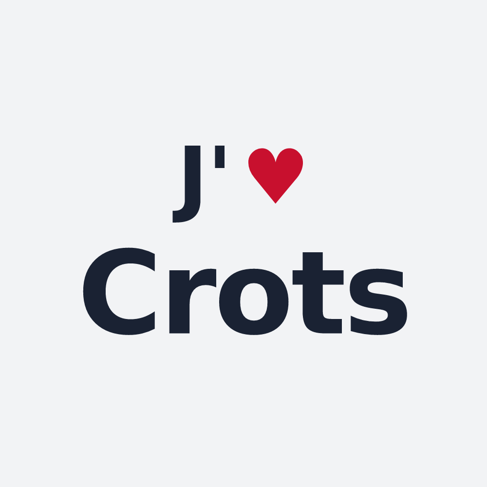 Poster personnalisé Crots — design J'aime Crots