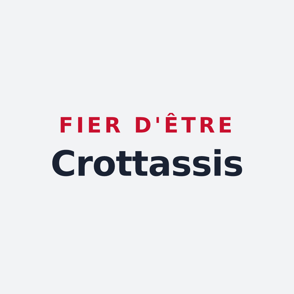 Poster « Fier d'être Crottassis » — design pour Crottet