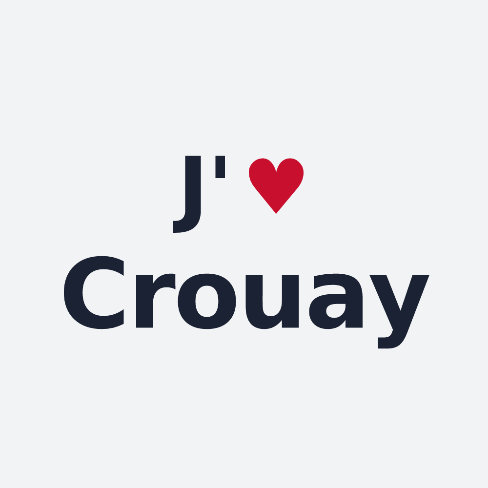 Poster personnalisé Crouay — design J'aime Crouay