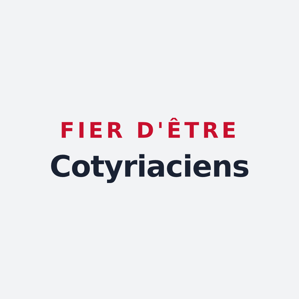 Poster « Fier d'être Cotyriaciens » — design pour Crouy-en-Thelle