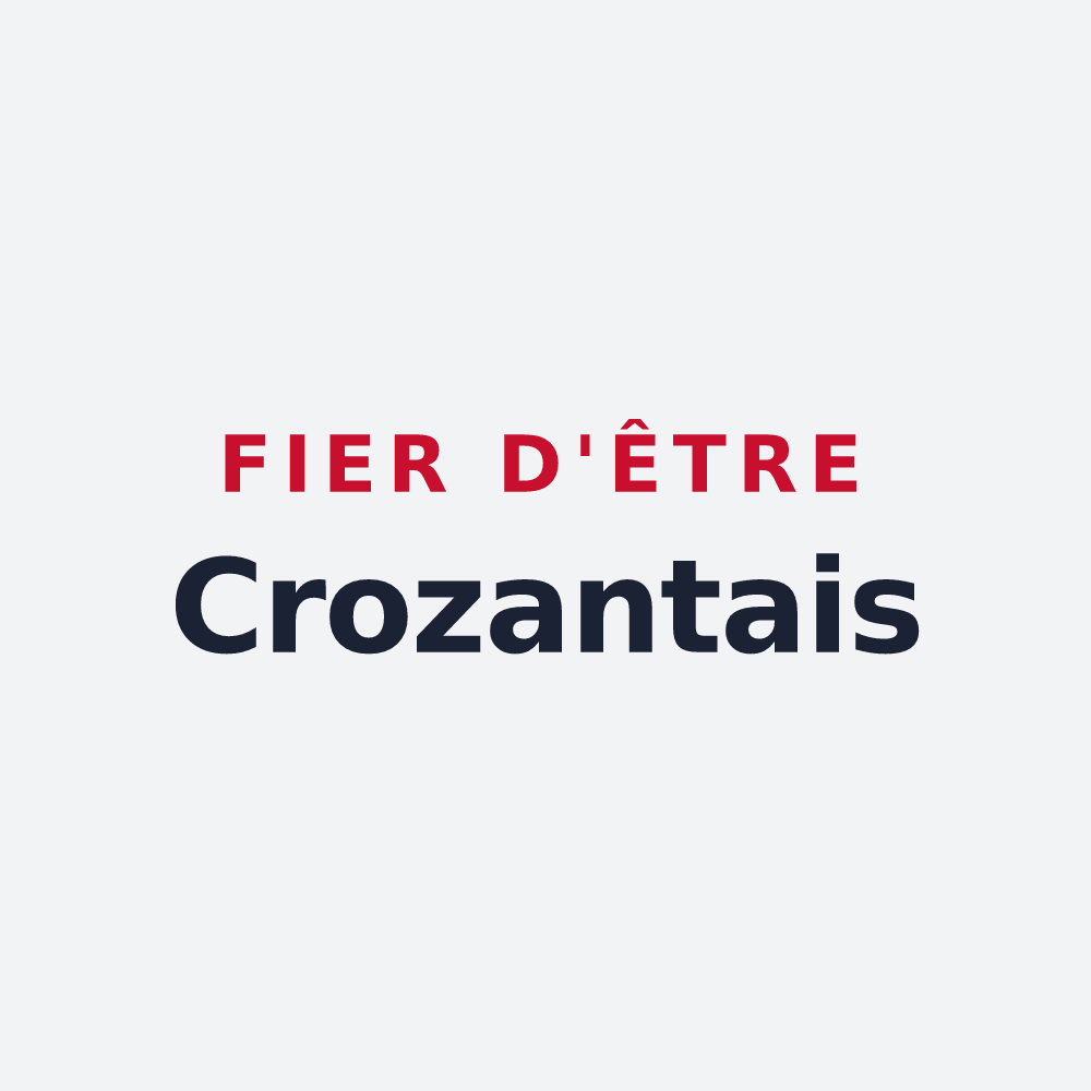 Poster « Fier d'être Crozantais » — design pour Crozant