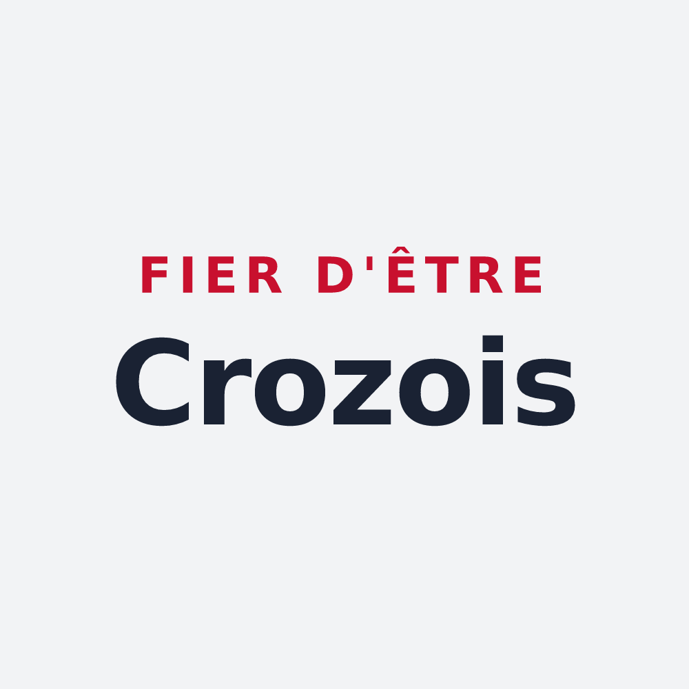 Poster « Fier d'être Crozois » — design pour Crozes-Hermitage