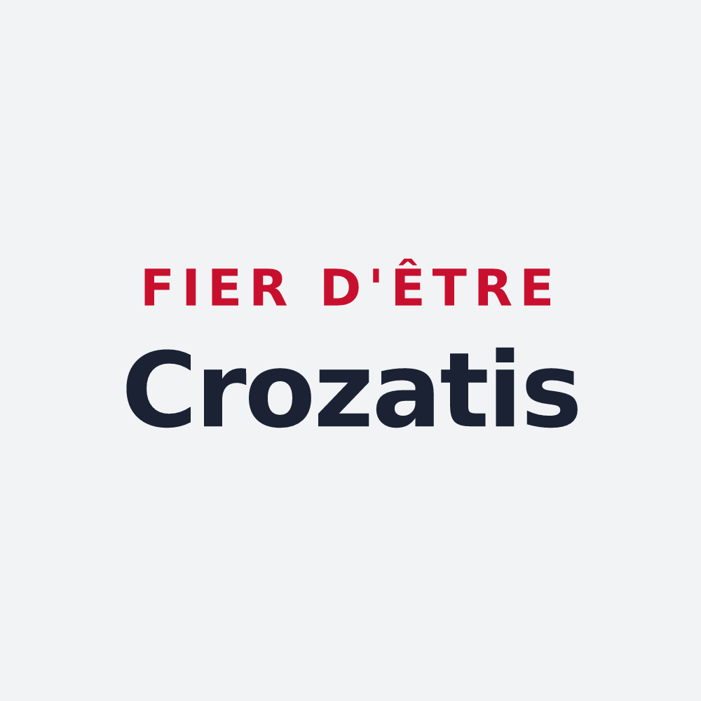 Poster « Fier d'être Crozatis » — design pour Crozet