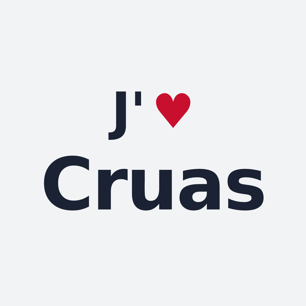 Poster personnalisé Cruas — design J'aime Cruas