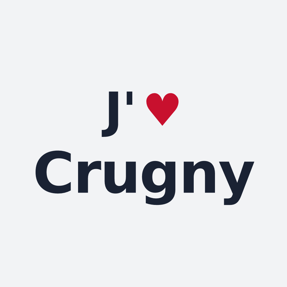 Poster personnalisé Crugny — design J'aime Crugny