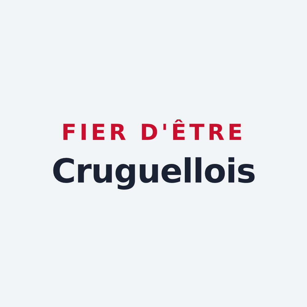 Poster « Fier d'être Cruguellois » — design pour Cruguel