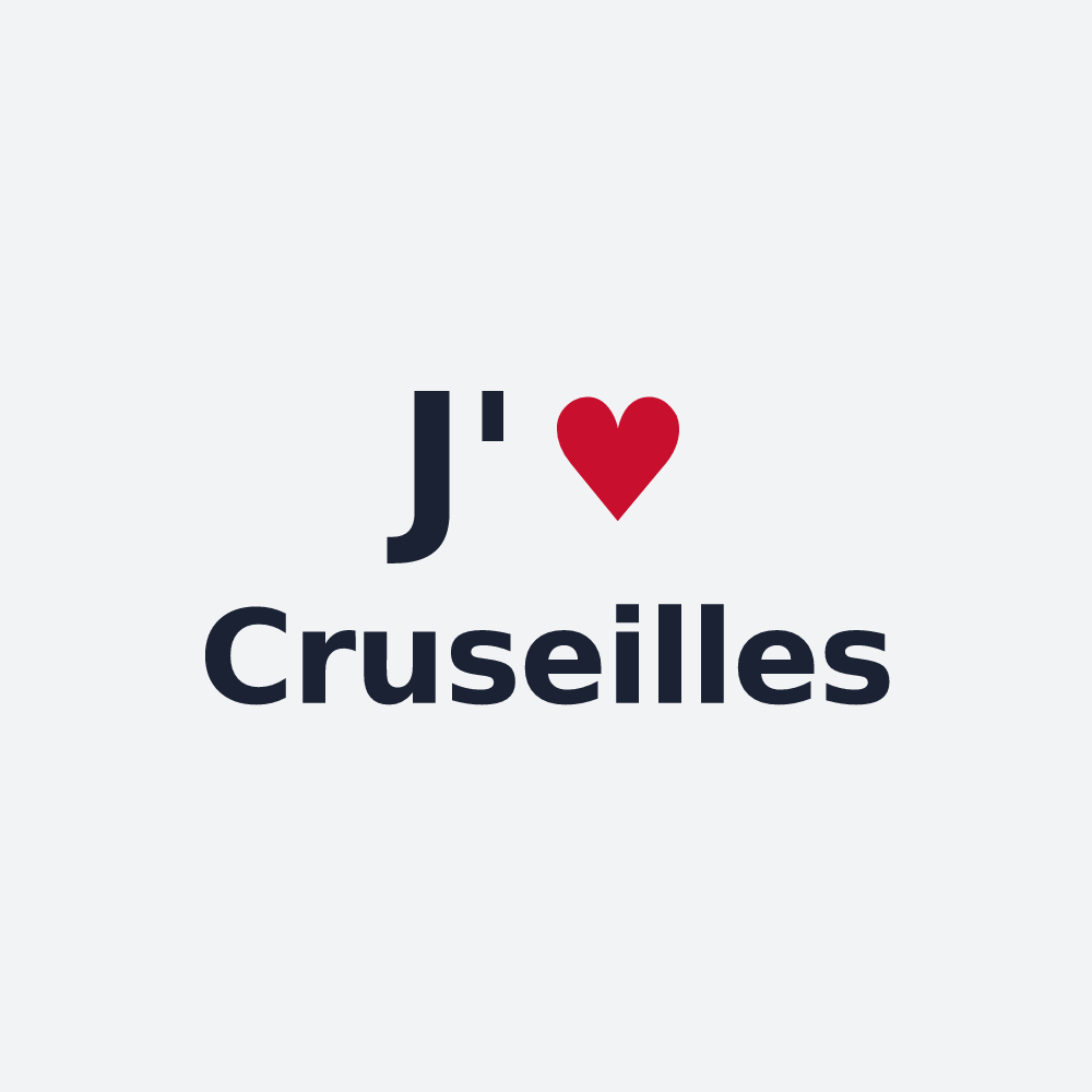 Poster personnalisé Cruseilles — design J'aime Cruseilles