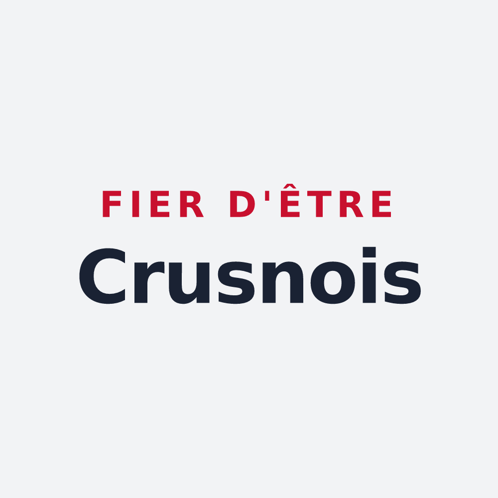 Poster « Fier d'être Crusnois » — design pour Crusnes