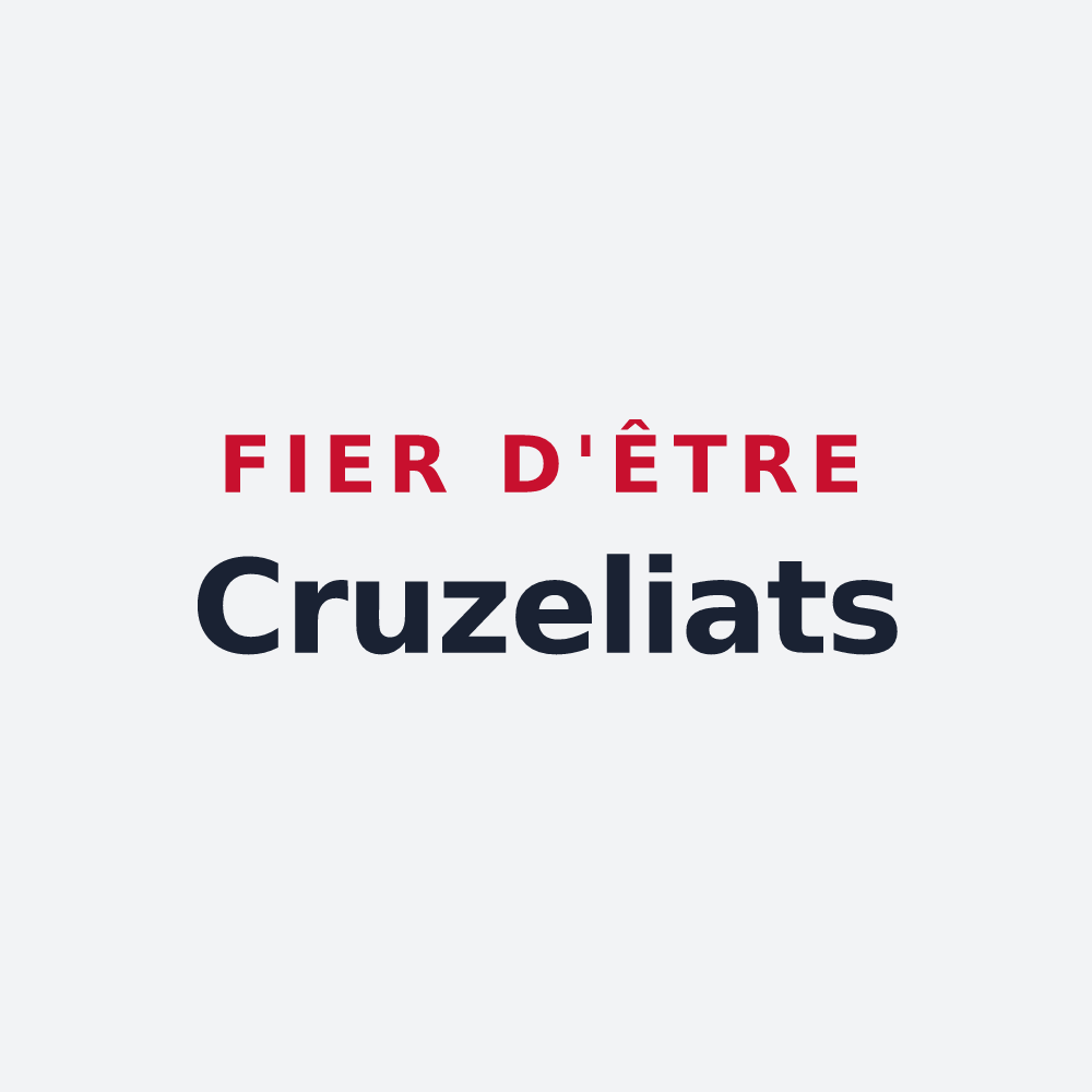 Poster « Fier d'être Cruzeliats » — design pour Cruzille
