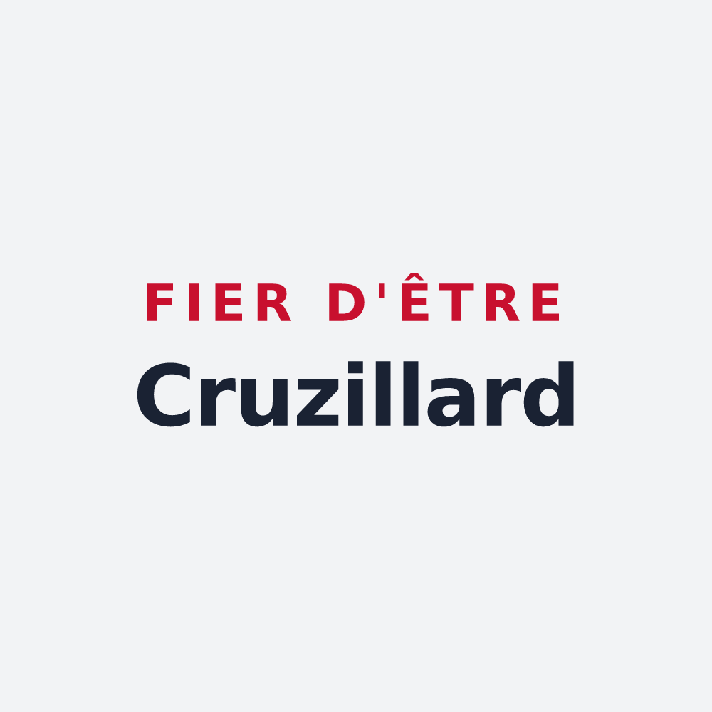 Poster « Fier d'être Cruzillard » — design pour Cruzilles-lès-Mépillat