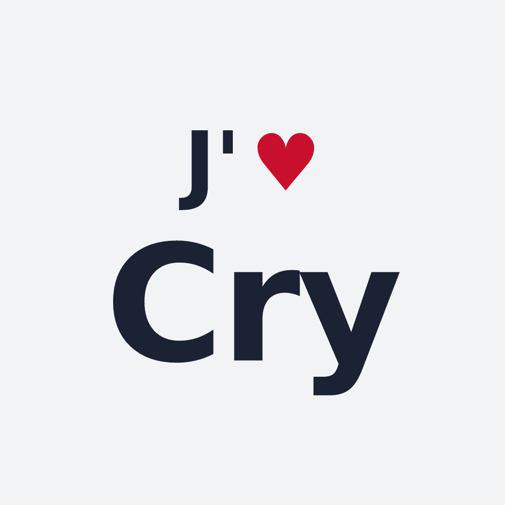 Poster personnalisé Cry — design J'aime Cry