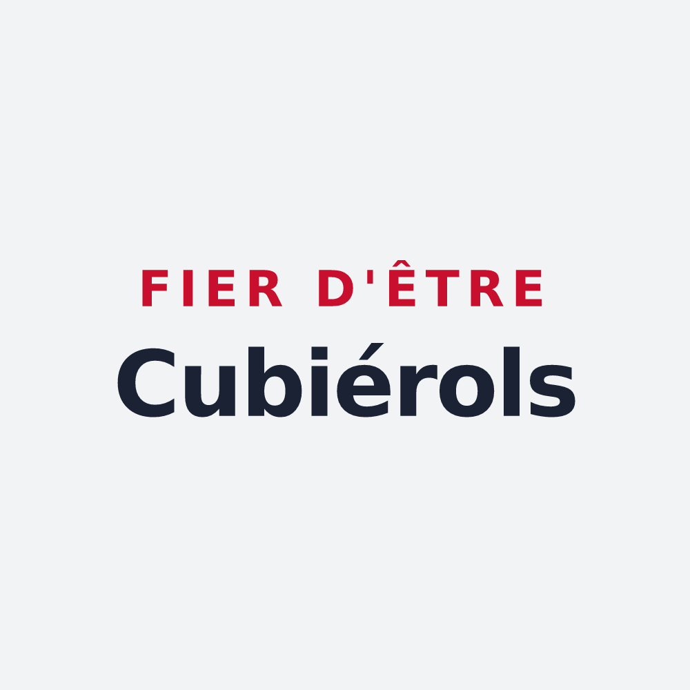 Poster « Fier d'être Cubiérols » — design pour Cubières-sur-Cinoble