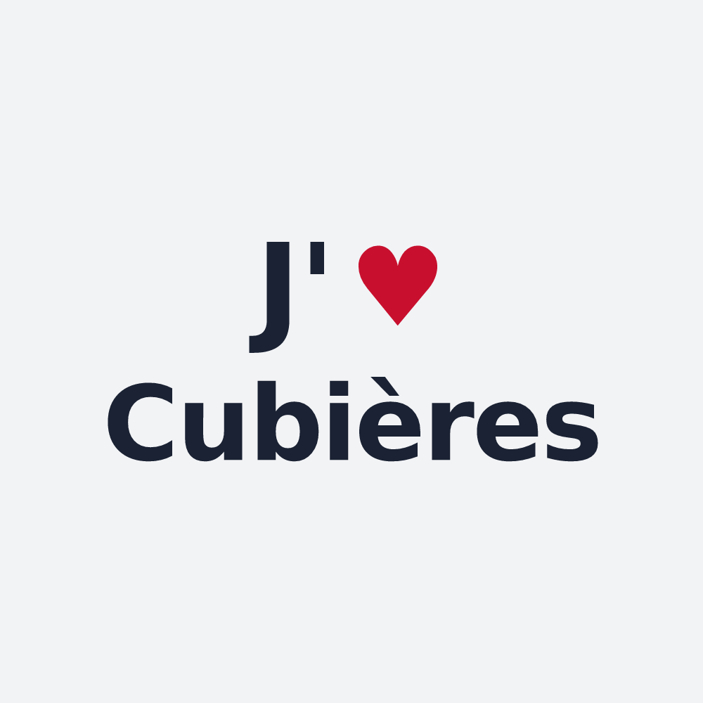 Poster personnalisé Cubières — design J'aime Cubières