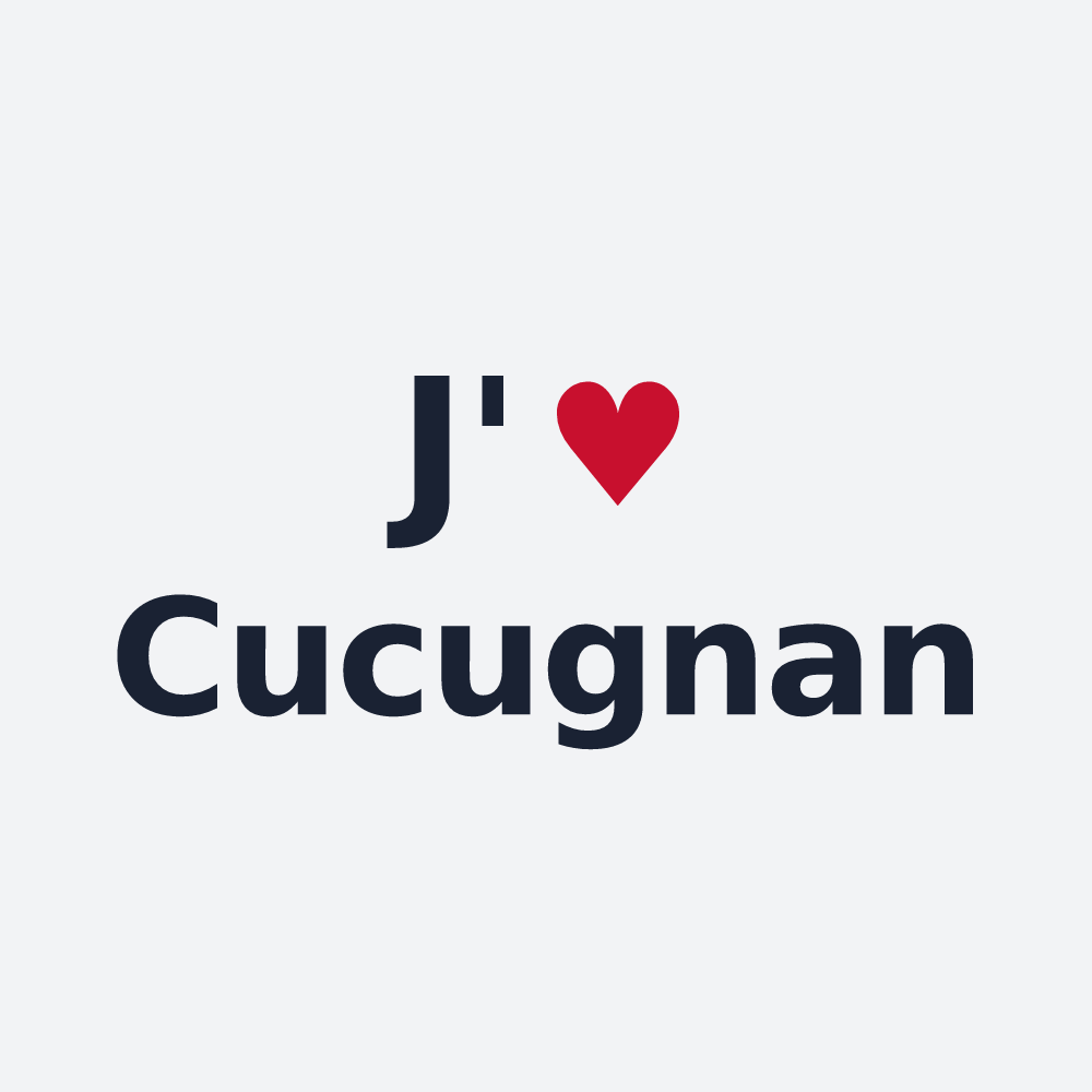 Poster personnalisé Cucugnan — design J'aime Cucugnan