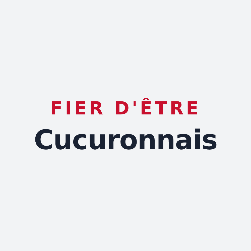 Poster « Fier d'être Cucuronnais » — design pour Cucuron