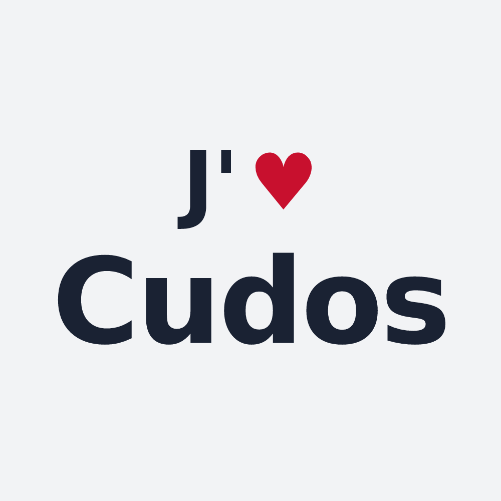 Poster personnalisé Cudos — design J'aime Cudos
