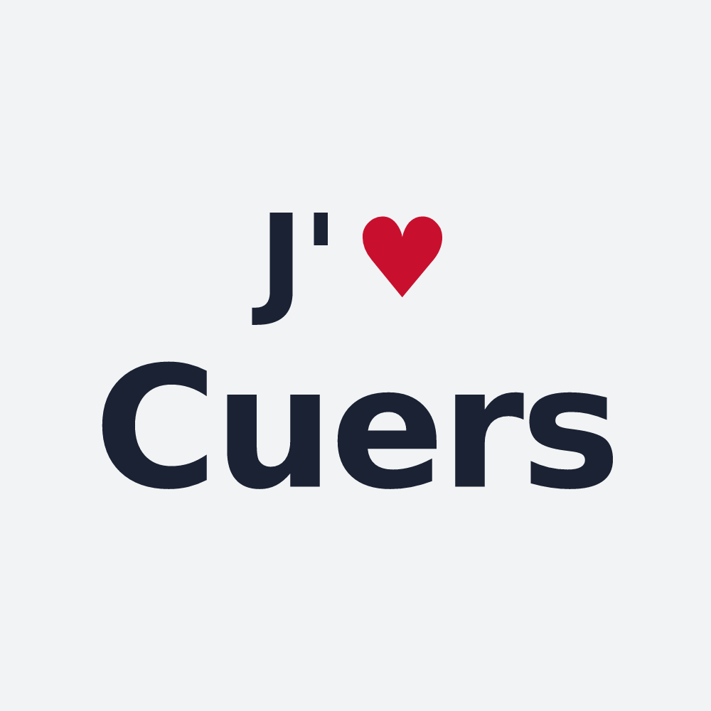 Poster personnalisé Cuers — design J'aime Cuers