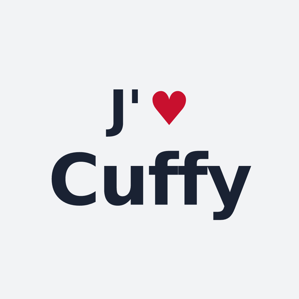 Poster personnalisé Cuffy — design J'aime Cuffy