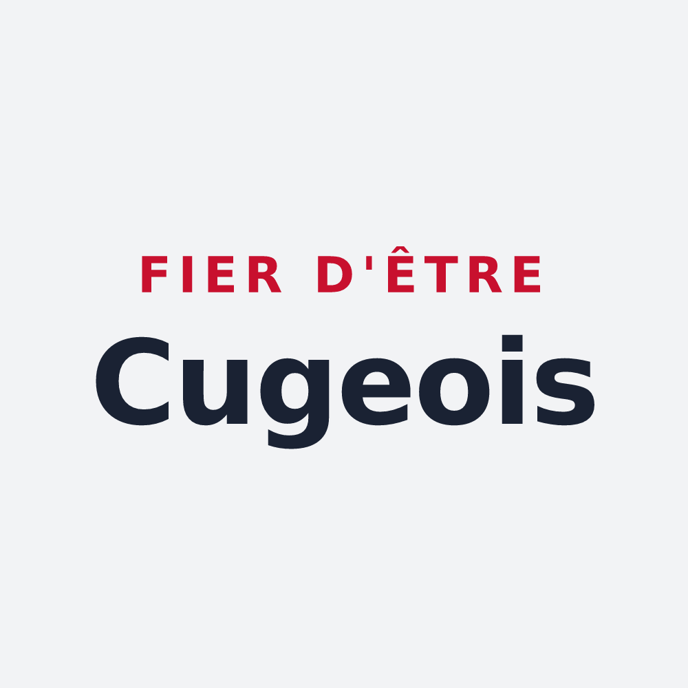 Poster « Fier d'être Cugeois » — design pour Cuges-les-Pins