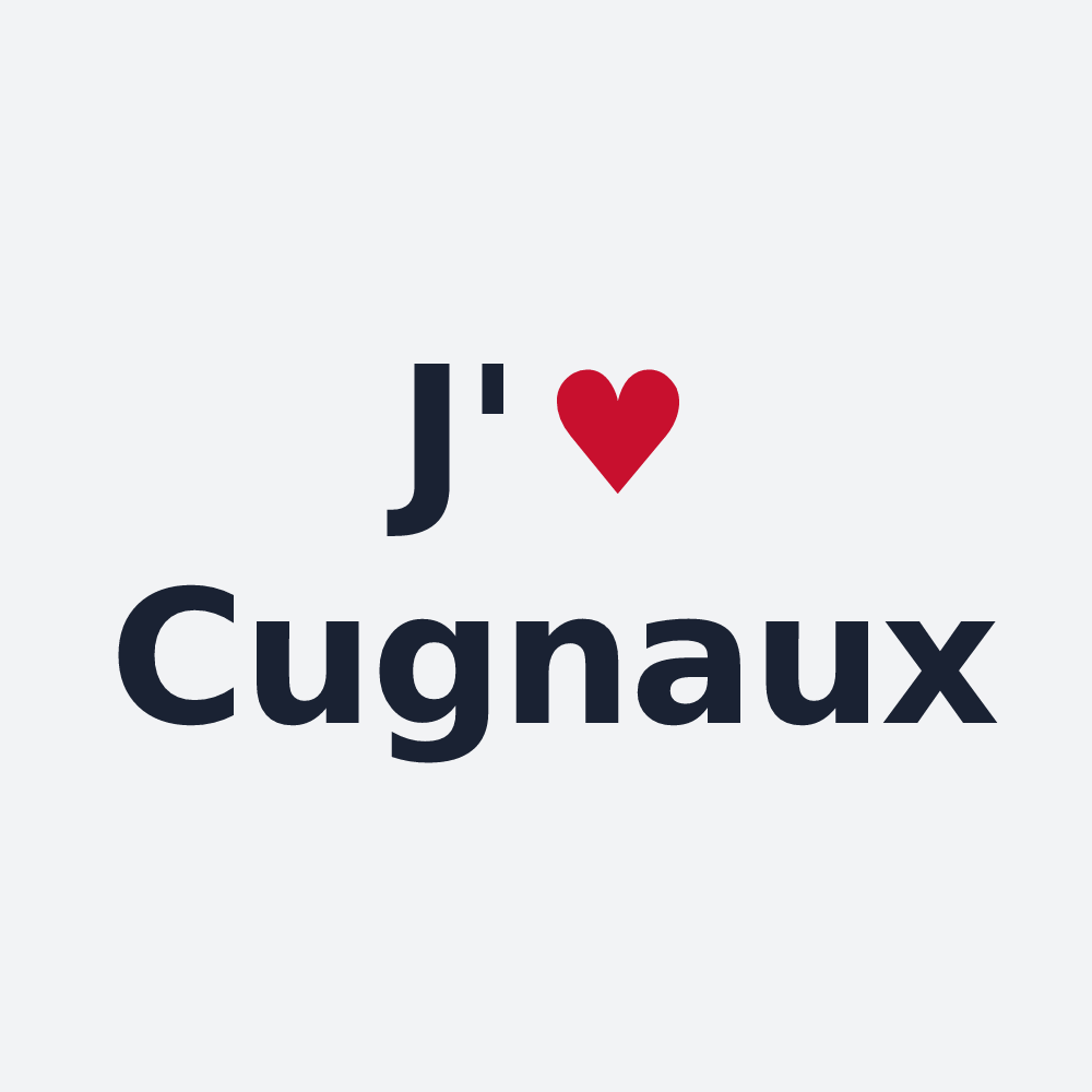 Poster personnalisé Cugnaux — design J'aime Cugnaux