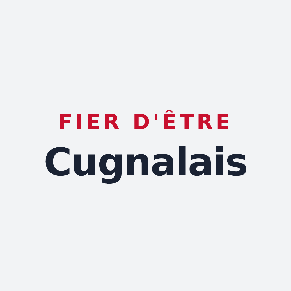 Poster « Fier d'être Cugnalais » — design pour Cugnaux