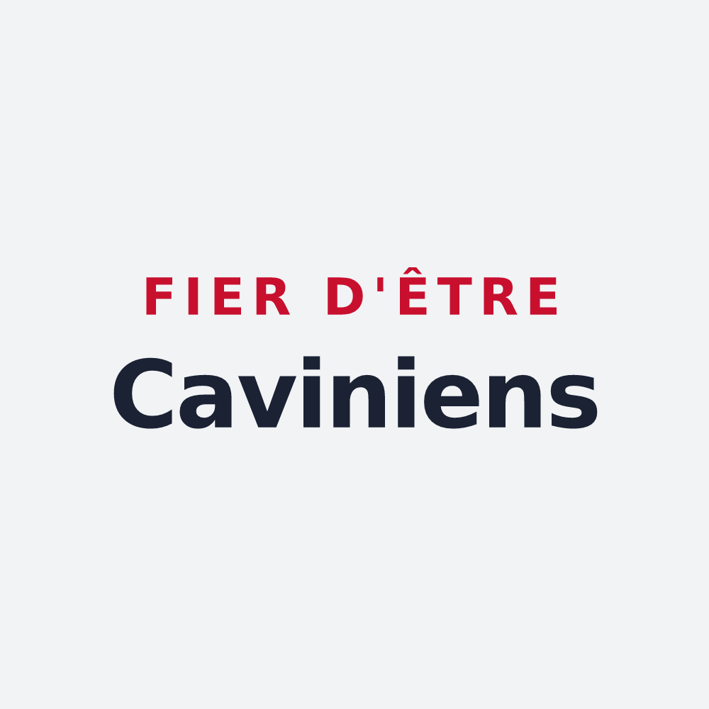 Poster « Fier d'être Caviniens » — design pour Cugny