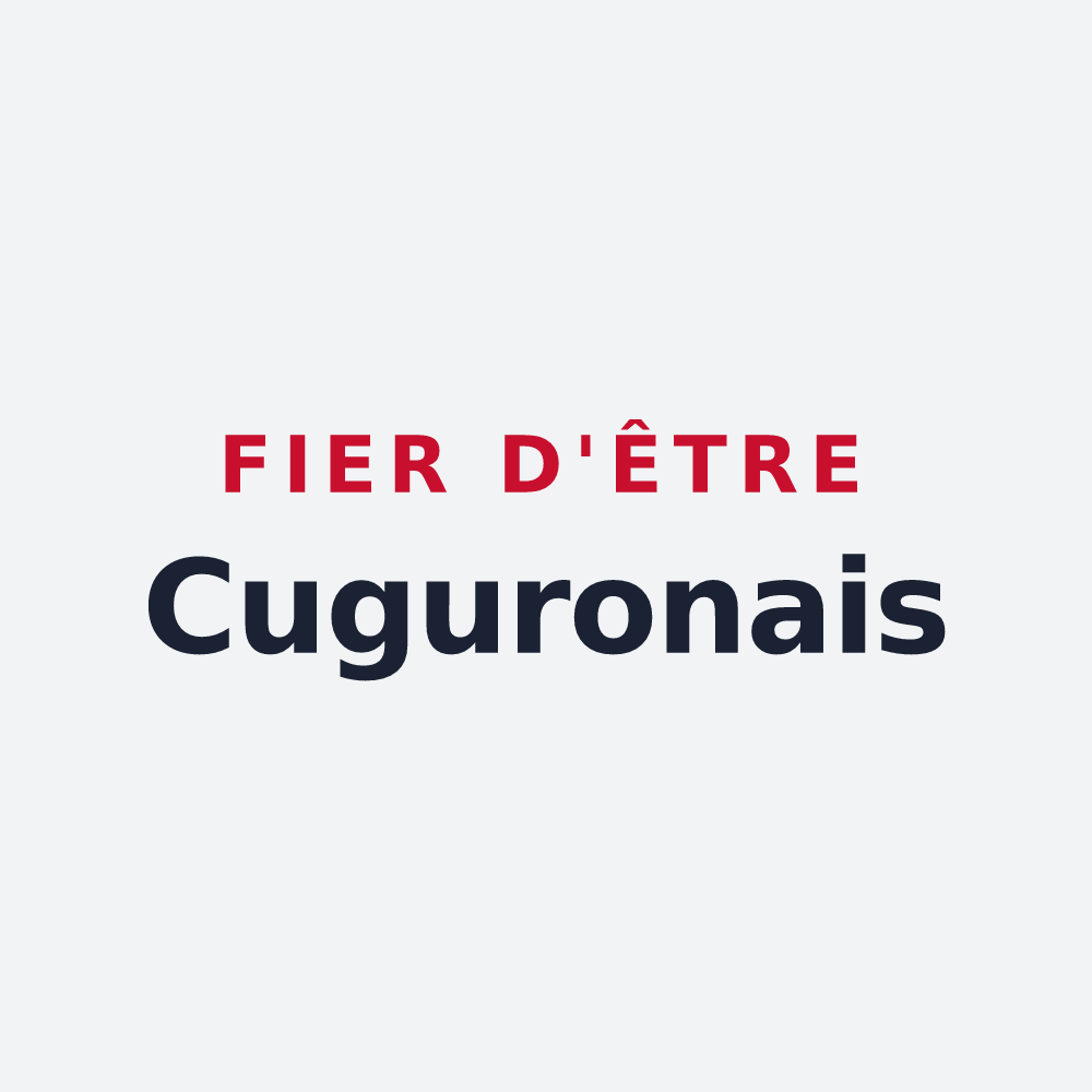 Poster « Fier d'être Cuguronais » — design pour Cuguron