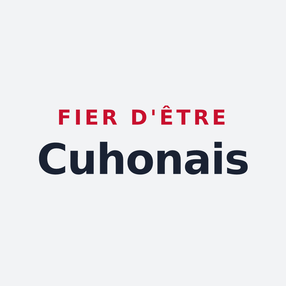 Poster « Fier d'être Cuhonais » — design pour Cuhon
