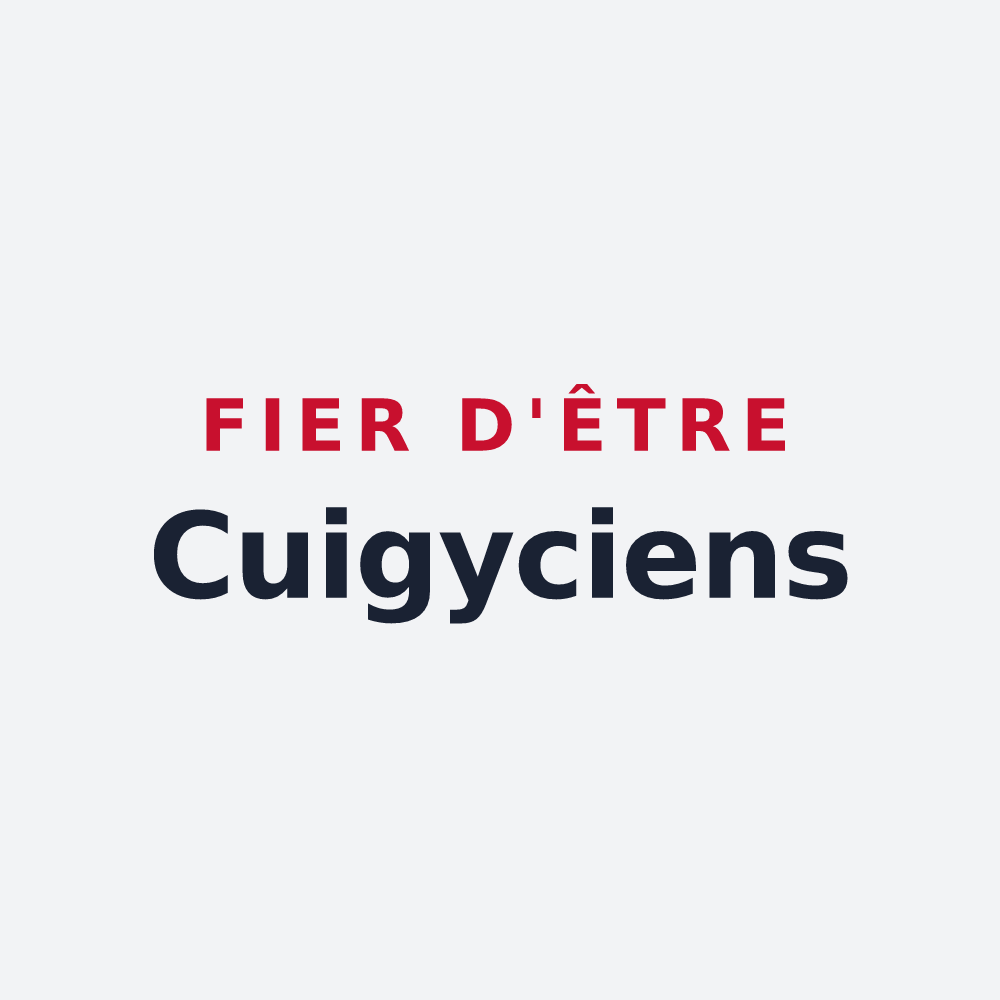 Poster « Fier d'être Cuigyciens » — design pour Cuigy-en-Bray