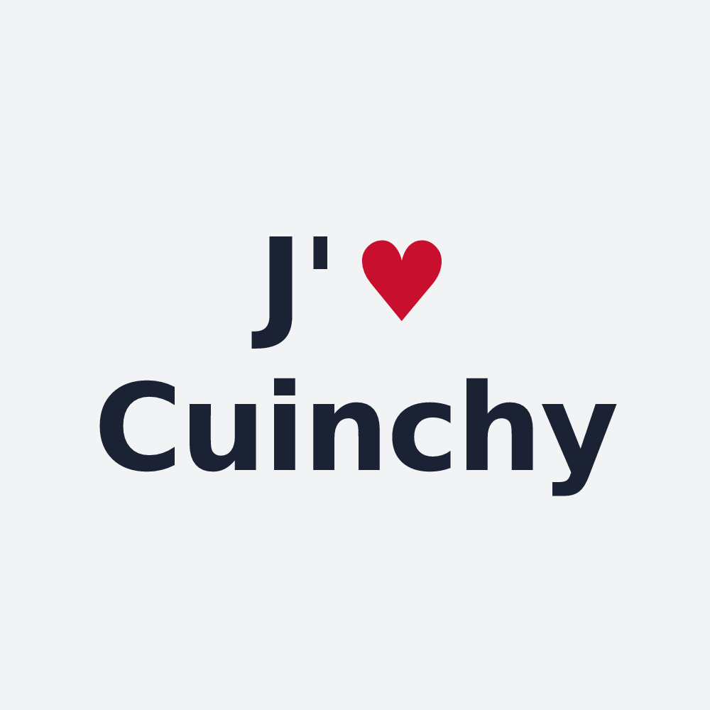 Poster personnalisé Cuinchy — design J'aime Cuinchy